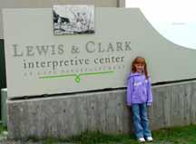 Katelyn at Cape Disappointment Interpretive Center